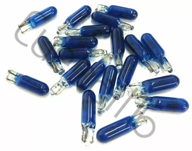 20 x BLUE FRUIT / Quiz MACHINES BULBS - 5mm SMALL -12v-1.2w Base Wedge LAMPS