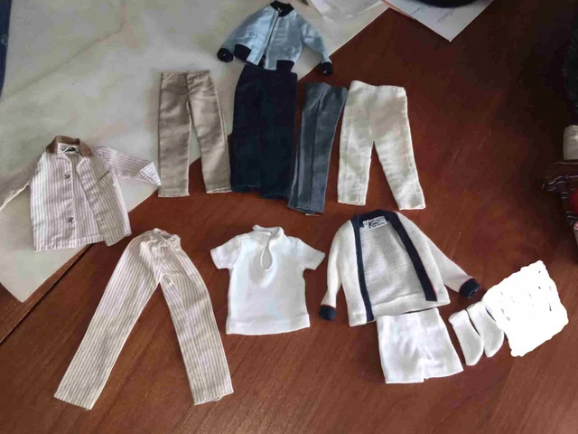 Vêtement de poupée 38-40 cm (n°151 ) : ROBE coton + petit nœud- NEUVE