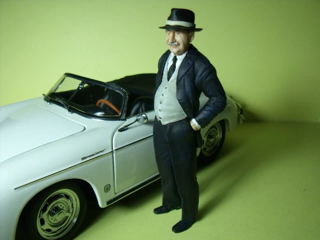 Figurine 1/18 Jean Paul – Conducteur De Camion Mercedes Magirus, Résine (non Peinte) – Vroom !