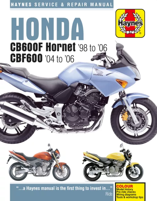 Honda CB600F Hornet & CBF600 (98 - 06) Haynes Repair Manual (Paperback)