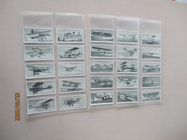 Lambert & Butler A History of Aviation 1932 Full Set of 25 Cards in Sleeves