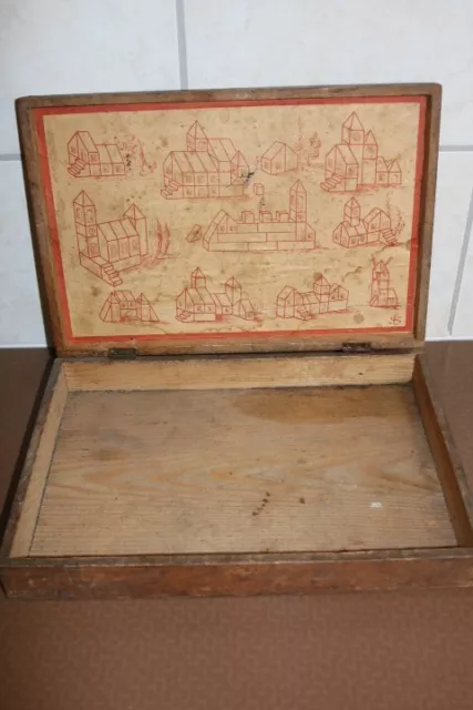 Antique Wooden Box, Decorated; Old Wooden Box, Decorated 3