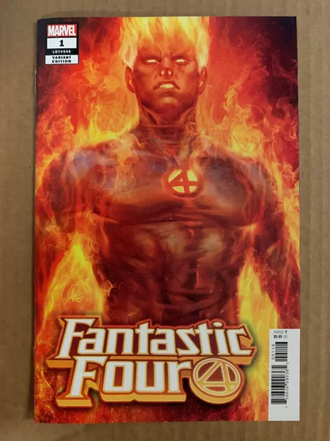 Fantastic Four #1 Artgerm Human Torch Variant First Print Marvel Comics (2018)