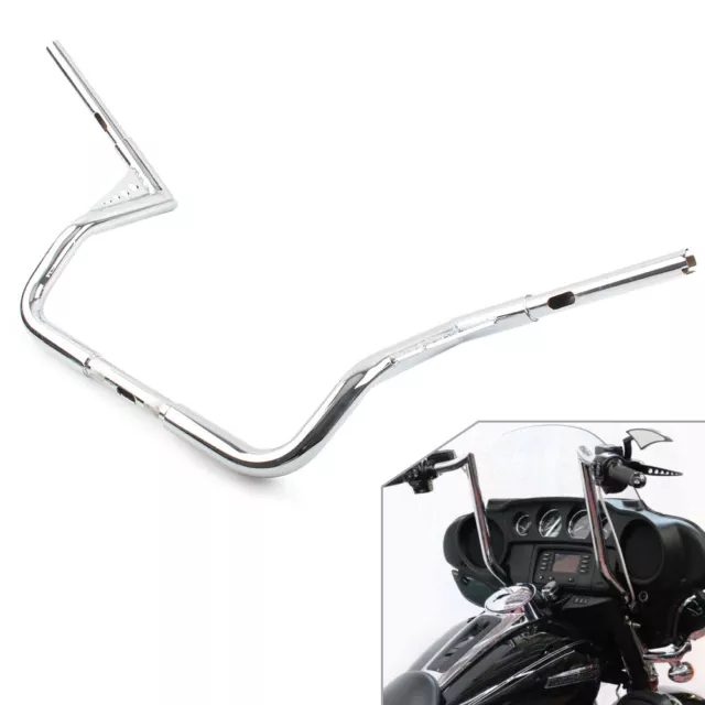 Motorrad 12" Rise Ape Hanger Lenker für Harley Touring Dressers Baggers