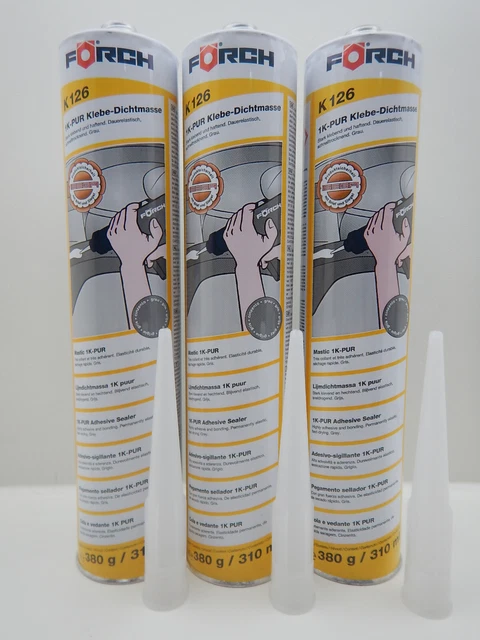 2x Cartechnic Karosseriekleber Schwarz - Dichtmasse Für Autoreparaturen In Kartuschen