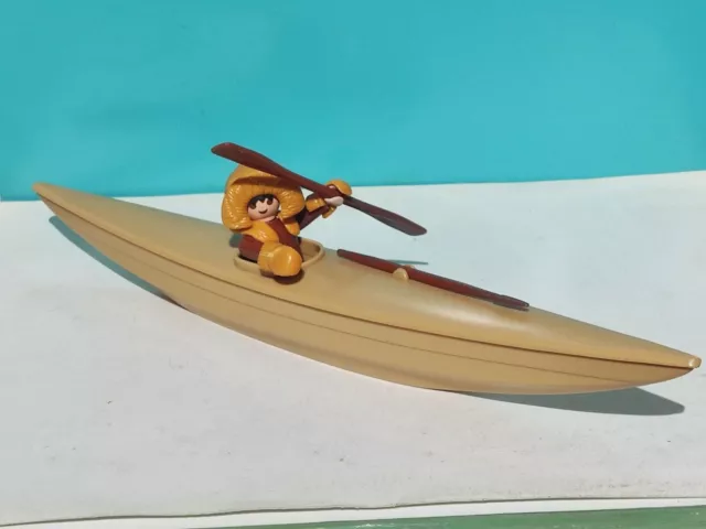 PLAYMOBIL KAYAK CANOE Canoe Figure Eskimo Eskimo Ref 3465 3466