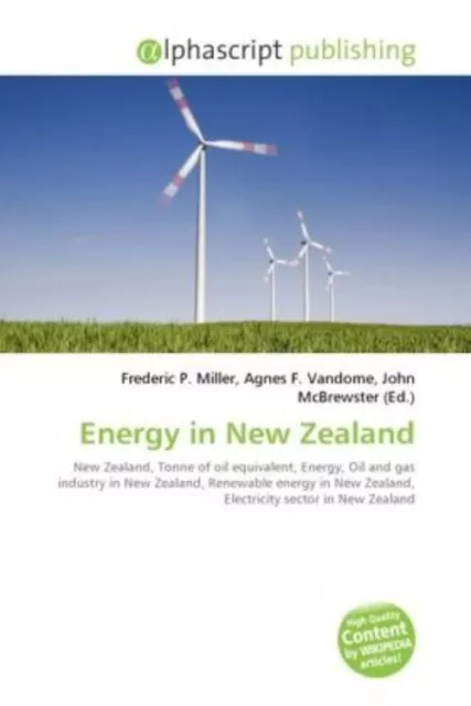 Energy in New Zealand Frederic P. Miller (u. a.) Taschenbuch Englisch