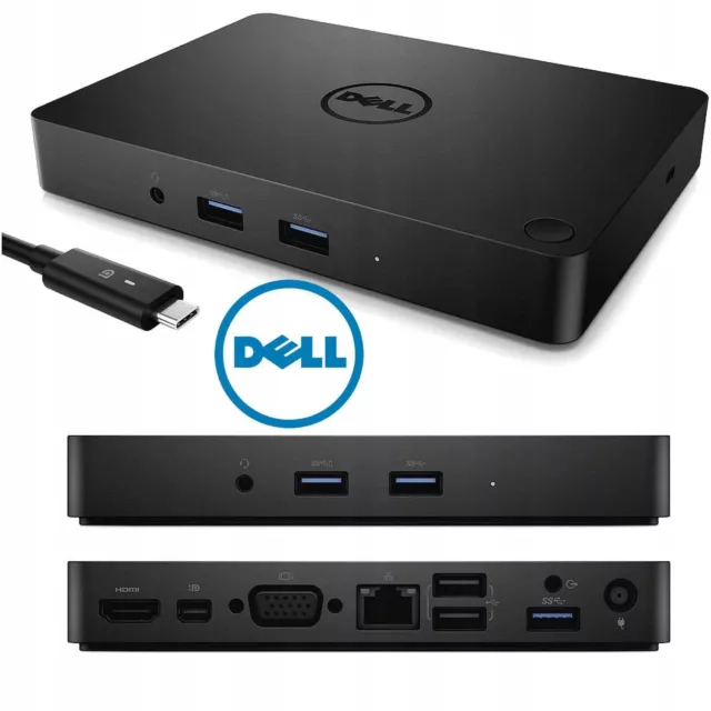 Original Dell WD15/K17A 4K USB-C Universal Docking Station USB 3.0 130W PSU HDMI