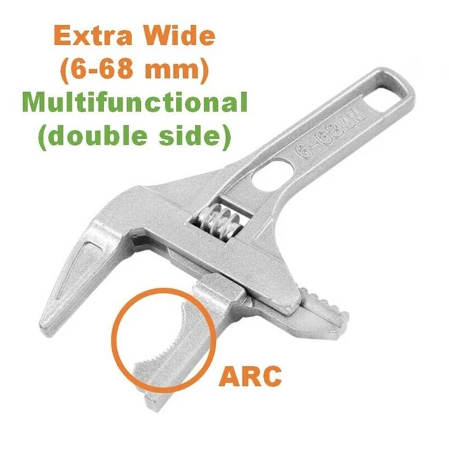 Llave llave grande ajustable 6-68 mm cerámica sanitaria coraje