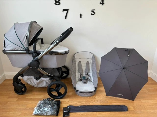 iCandy Peach 5 in Phantom Dove Grey 2in1