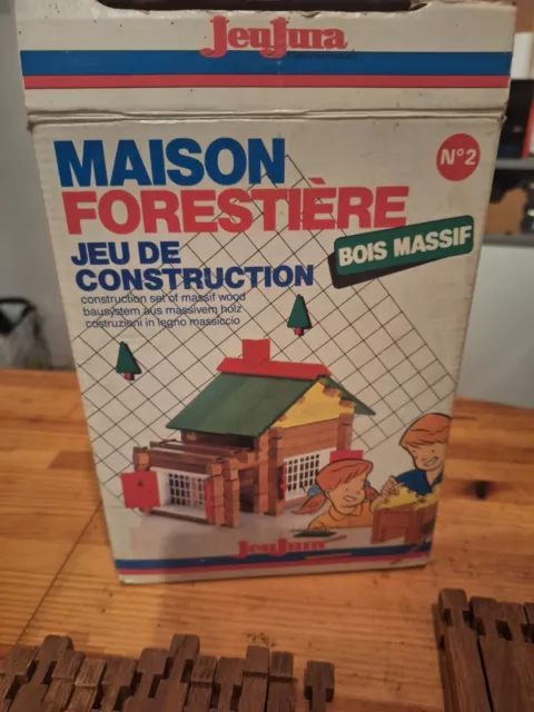 Jeu De Construction Bois Jeujura Maison Forestière N°2 97pieces