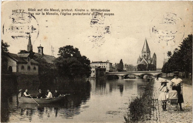 CPA AK METZ - Blick auf die Mesel (473831)