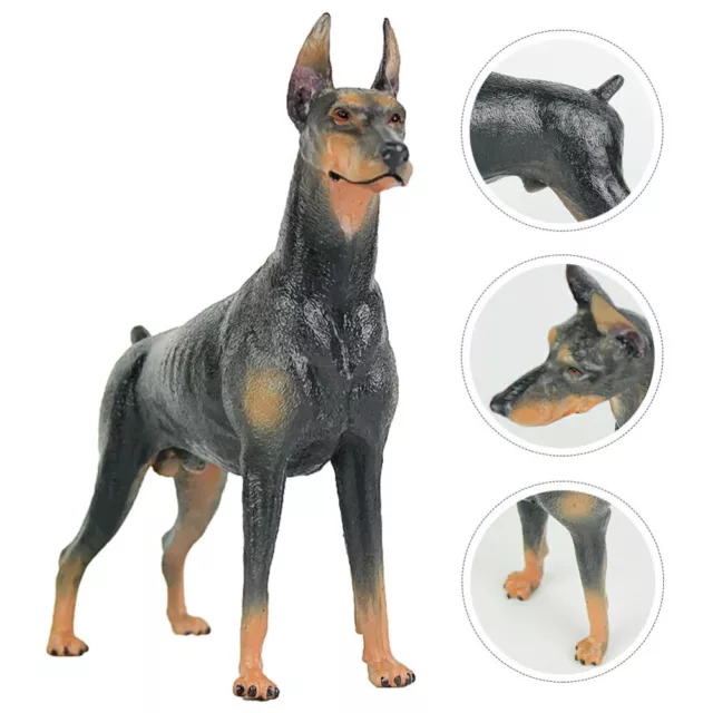 Kids Dog Figurines Home Decor Dog Figures Lifelike Toy Fake Dog