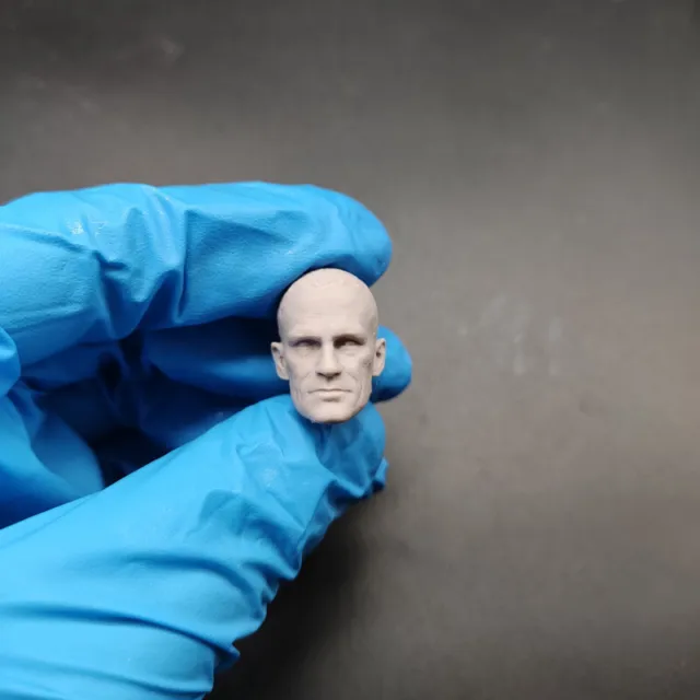 1/12 Scale Walking Dead Michael Rooker Head Sculpt Unpainted Fit 6" Mezco Figure