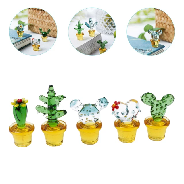 5 PCs Simulation Cacti Ornamente Bonsai Cacti Figuren Mini Pflanzen Dekoration