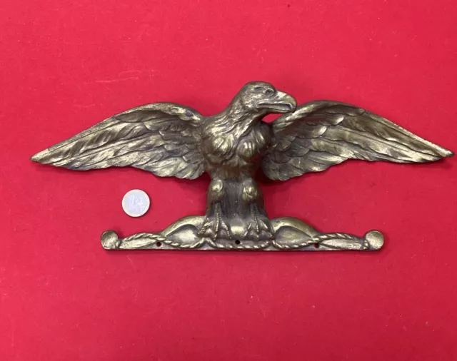 Magnifique Aigle D’ornement En Bronze Signé JP