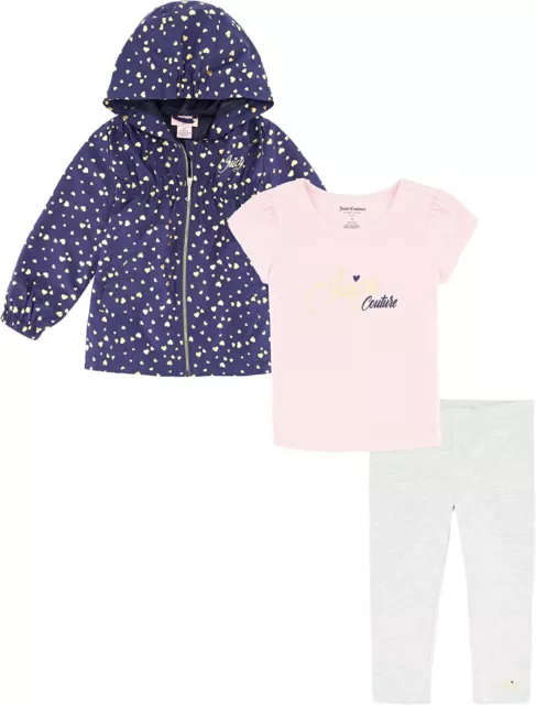 Juicy Couture Girls 3Pc Jacket Legging Set Size 12M 18M 24M 2T 3T 4T 4 5 6 6X