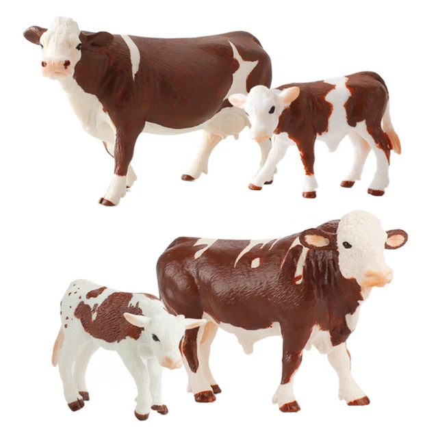 4 pz modello mucca makula modello mucca giocattolo modello mucca puzzle giocattolo per bambini