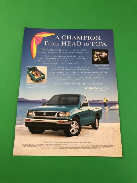 1994 1995 1996 Toyota Tacoma Pick Up Truck Original Print Ad Advertisement