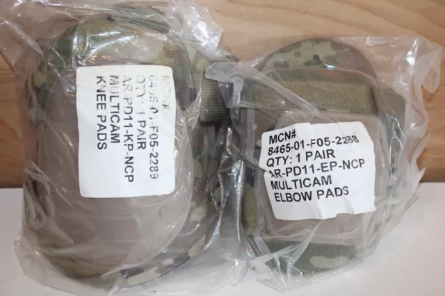 U.S. Military Knee and Elbow Pad System OCP Multicam Military Issue New