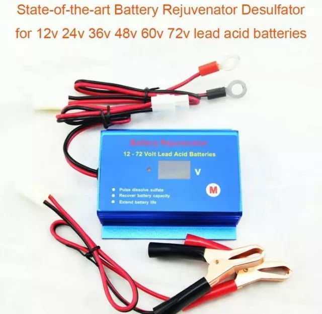Desolfatore automatico per batterie al piombo,12V 24V 36V 48V 60V 72V/ 600HA