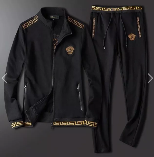 VERSACE MEN S MEDUSA Tracksuit Black Size XX Large JACKET AND PANT SET 379.00 PicClick