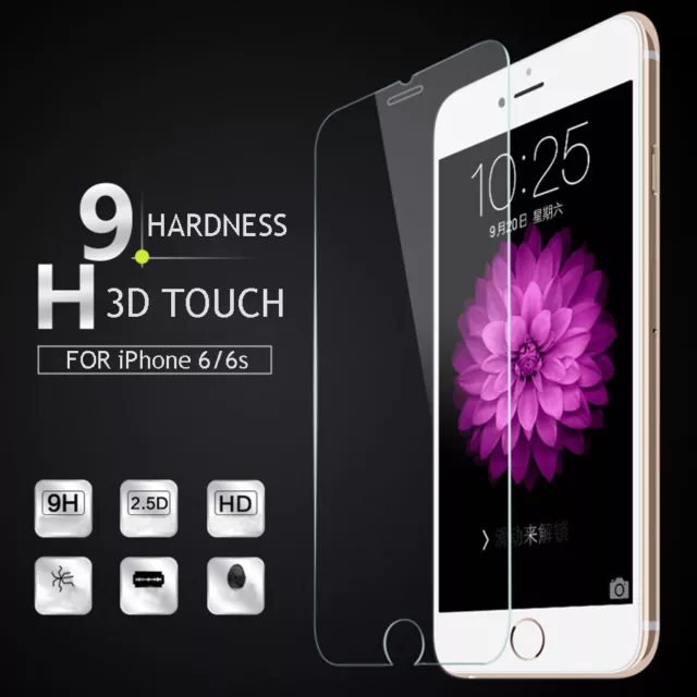 9H Premium Real Screen Protector gehärtetes Glas für alle Apple iPhone Model 7 8
