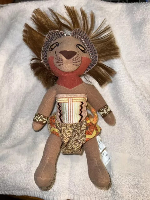 Disney The Lion King Plush Broadway Musical Show Simba Stuffed Tribal Clothing