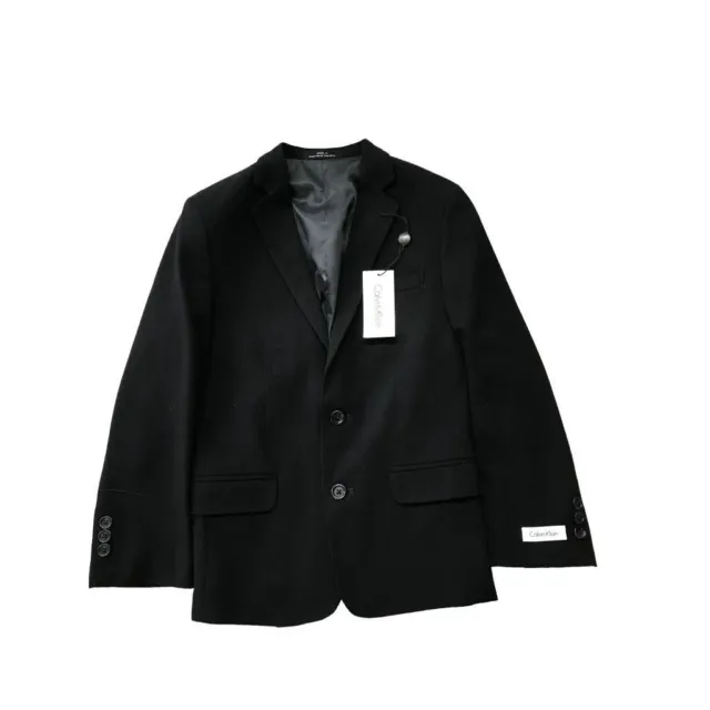 10R Calvin Klein Boy's New Navy Blue 2 Button Suit Jacket Coat