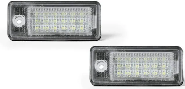 2x LED Kennzeichenbeleuchtung für Audi A3 8P A4 B6 B7 A5 A6 4F Q7 SET (7301)