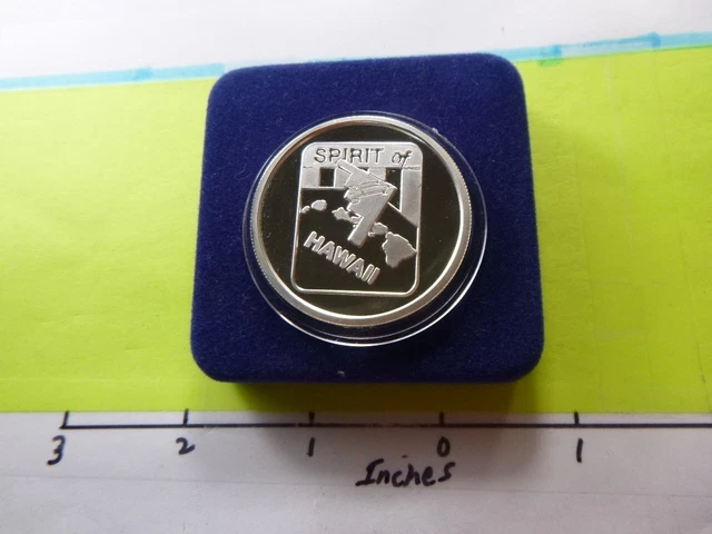 B-2 Stealth Bomber Spirit Of Hawaii Whiteman Air Base 999 Silver Coin Coa H-45