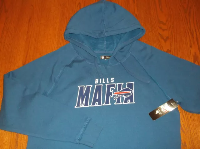 Zubaz Men's NFL Buffalo Bills Full Zip Viper Print Fleece Hoodie