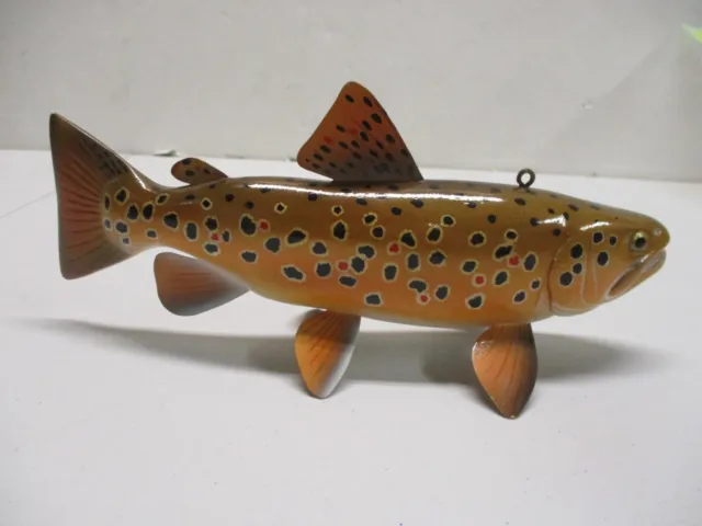 JOHN PUSUSTA BROWN Trout~#152~Early Work~Fish Spearing Decoy~Ice Fishing  Lure $202.50 - PicClick