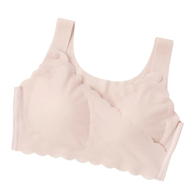 Women Breast Feeding Front Opening Buckle Nursing Bra Maternity U Shape Seamless