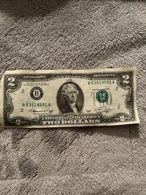 US $2 Two Dollar Bill 1976 Series