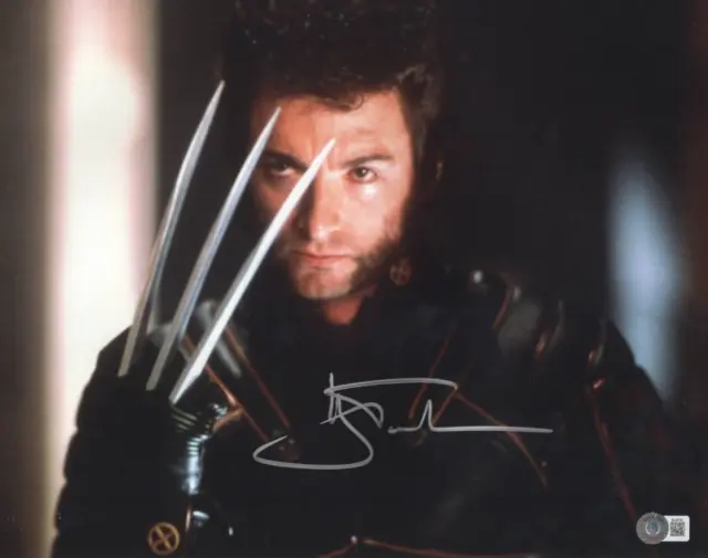 Hugh Jackman Signed 11x14 Photo Wolverine X-Men Logan Autograph Beckett