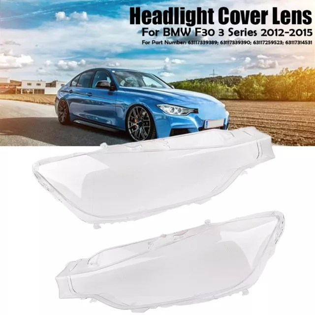 Headlight Headlamp Lens Cover Lampshade For BMW F30 3 Series 2012 2013 2014 2015