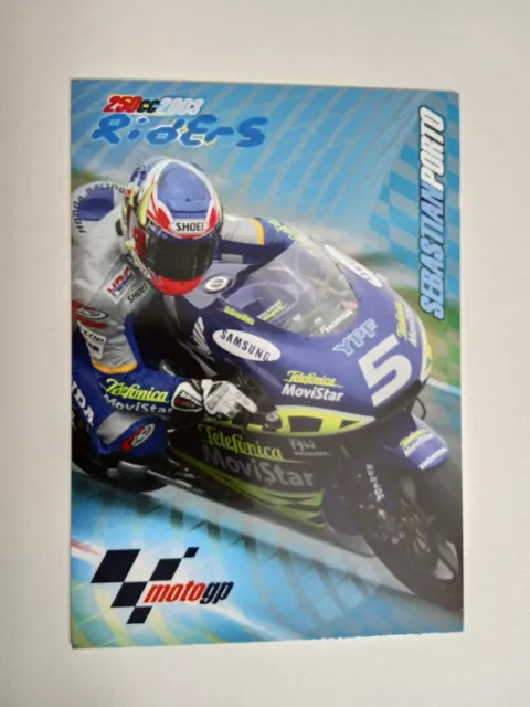 CARD PANINI MOTO GP 2002/2003 SEBASTIAN PORTO n 116