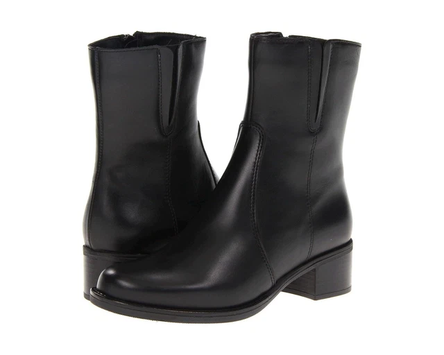 LA CANADIENNE 32614 Perla Black Waterproof Suede Side Zip Boots 8.5 165.00 PicClick