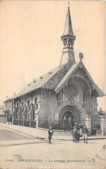 Cpa 95 Argenteuil Le Temple Protestant
