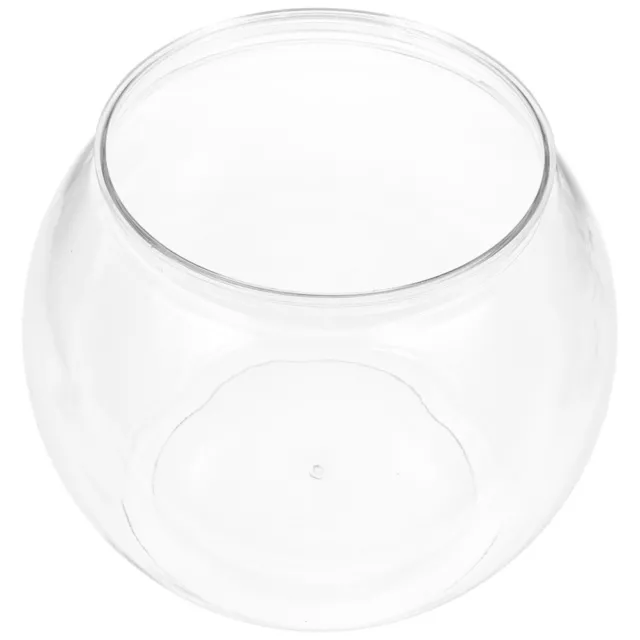 1PC Plastic Vases Bowl Clear Home Decor Small Betta Fish Goldfish Fish Bowl