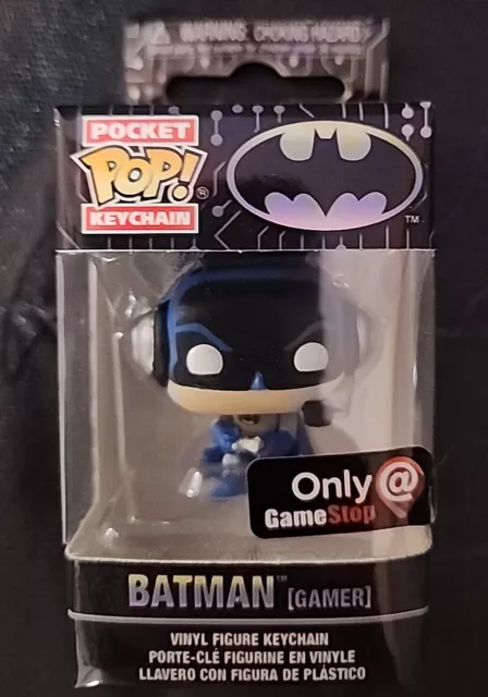 Funko Pocket Pop! Keychain Batman Gamer DC Comics GameStop Exclusive