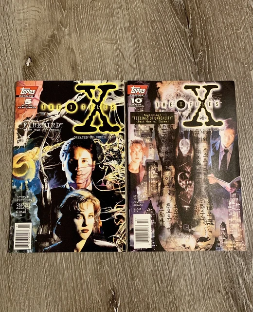 Topps The X FILES Comic Book Lot Issues #5 #10 VF+/NM First Printing Lot of 2
