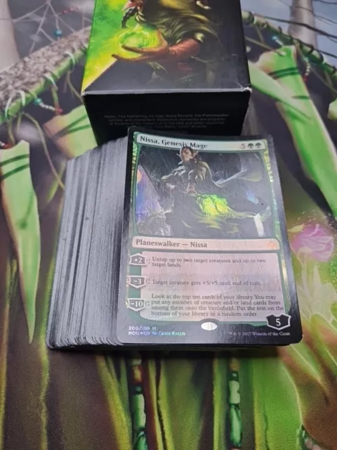 Planeswalker Deck - Nissa Genesis Mage ~ Hour of Devastation MTG Magic Complete 3