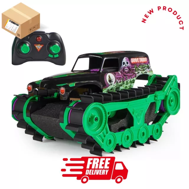 Monster Jam Official Grave Digger Trax AllTerrain Remote Control - Fast Shipping