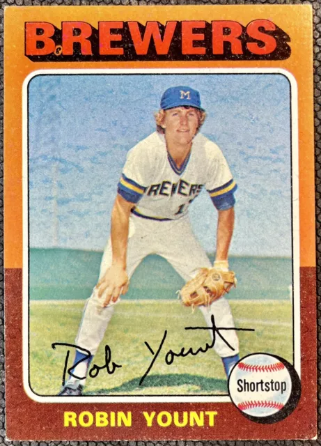 1975 Topps ROBIN YOUNT #223 Rookie RC MLB HOF Brewers