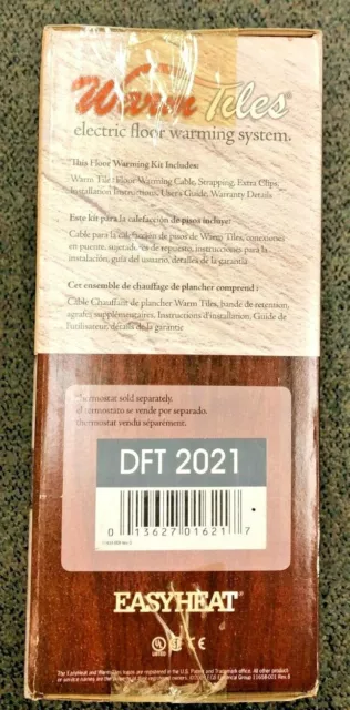 Easy Heat Warm Tiles DFT2021 (A Kit) Floor Warming System