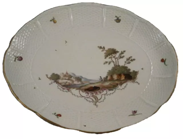 Antique 18thC Ludwigsburg Porcelain Scenic Dish Plate Scene Porzellan Teller
