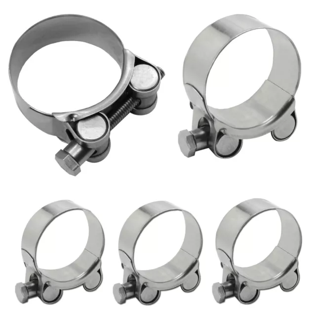 Edelstahl Gelenkbolzen W5 Schelle Schlauchschellen Spannbackenschellen 17-63mm