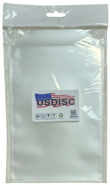 500 USDISC Storage Pockets 5.625 x 8.5, 4mil Stamp & Die (Clear) Flap